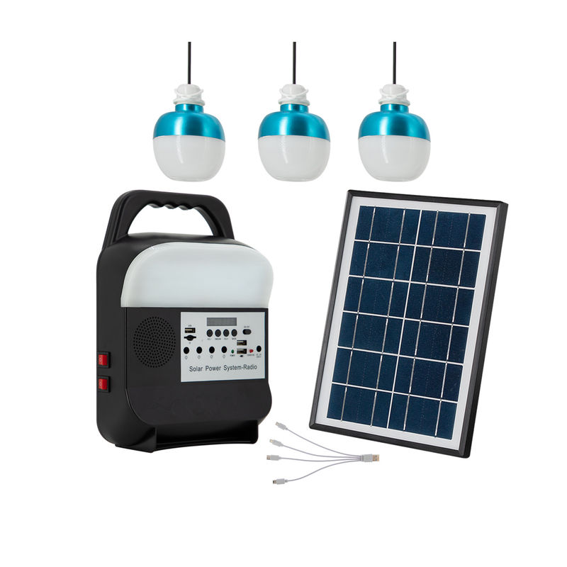 کیت ژنراتور پاور بانک انرژی خارج از شبکه سیستم لامپ خورشیدی LED قابل حمل کوچک خانگی