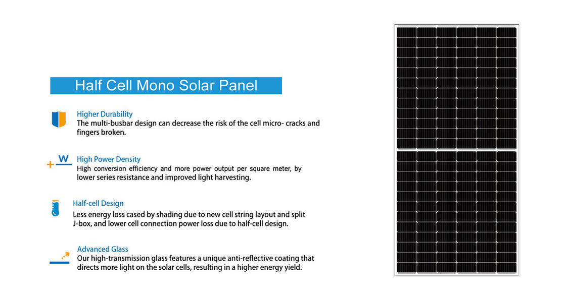 سیستم انرژی پنل خورشیدی Mono 9BB 72 Half Cels Tier 1 430W 440W 445W