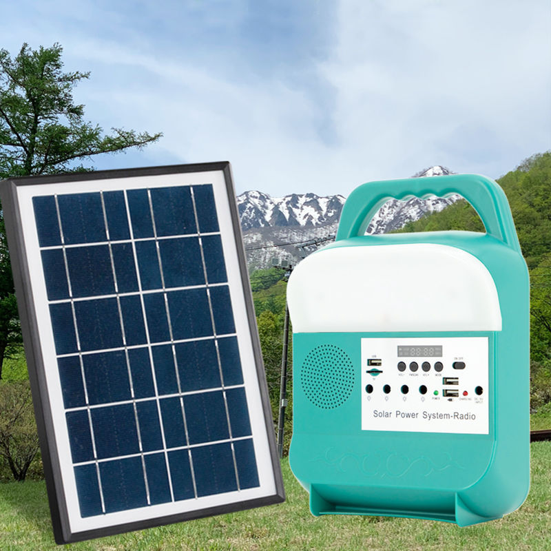 سیستم روشنایی خانه خورشیدی Mini Power 6000mah برای کیت داخلی Inverter Off Grid