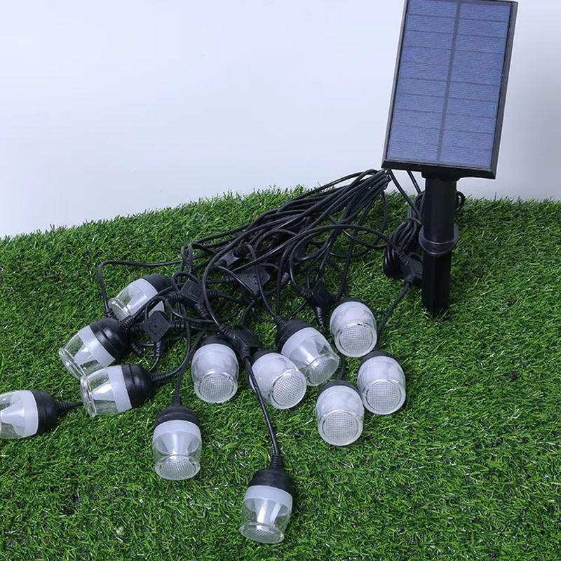 لامپ های قدیمی خورشیدی در فضای باز چراغ های رشته ای تجاری ضد آب تزئینی پاسیو LED