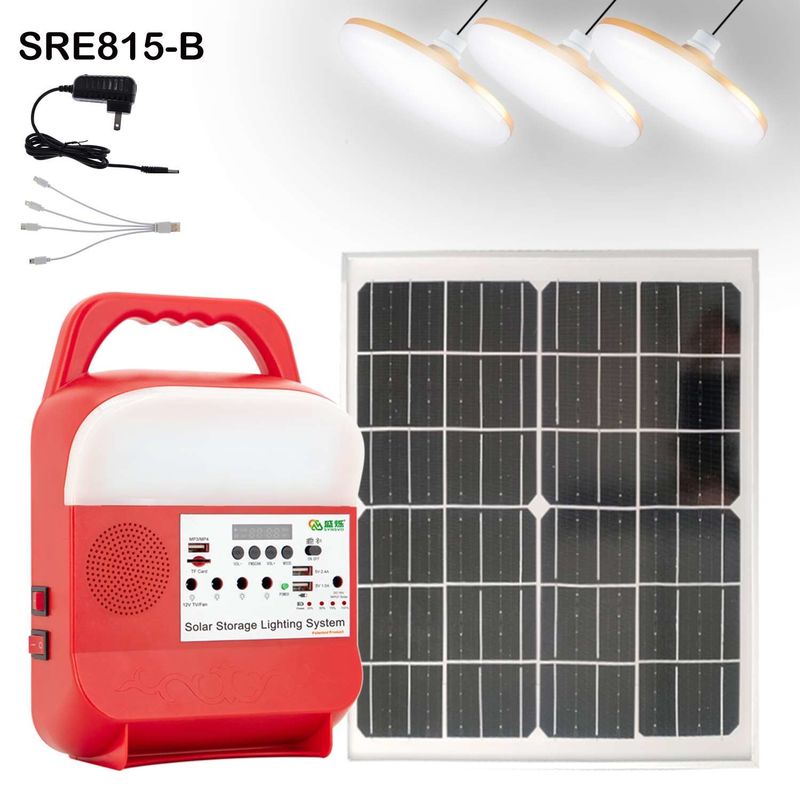 انواع چراغ های خورشیدی LED با سیستم خورشیدی دوگانه USB SRE-815