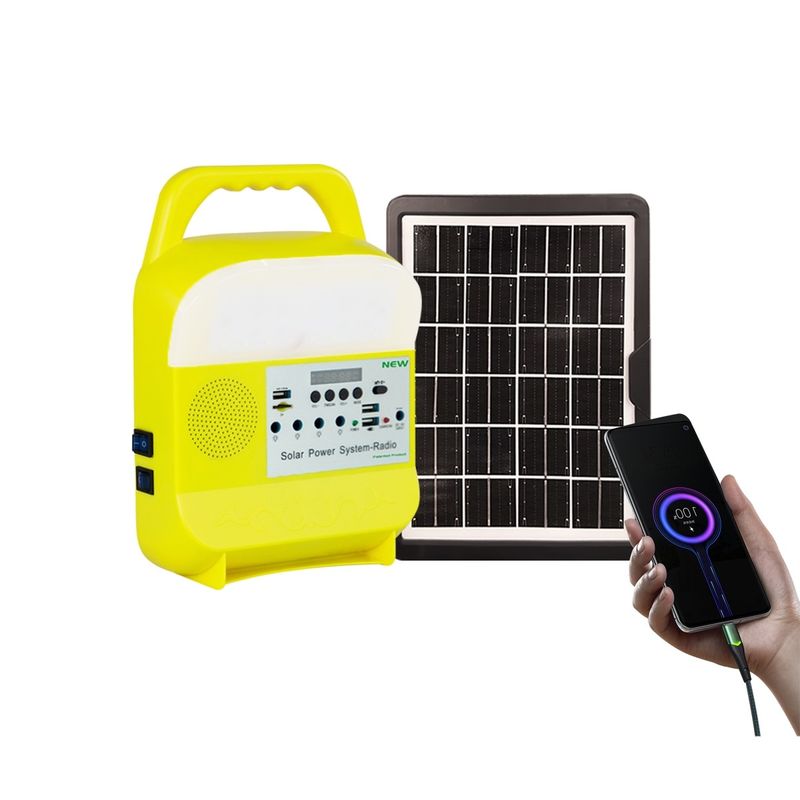 کیت انرژی سیستم انرژی پنل خورشیدی روشنایی خانه با لامپ LED SRE-585 IP55