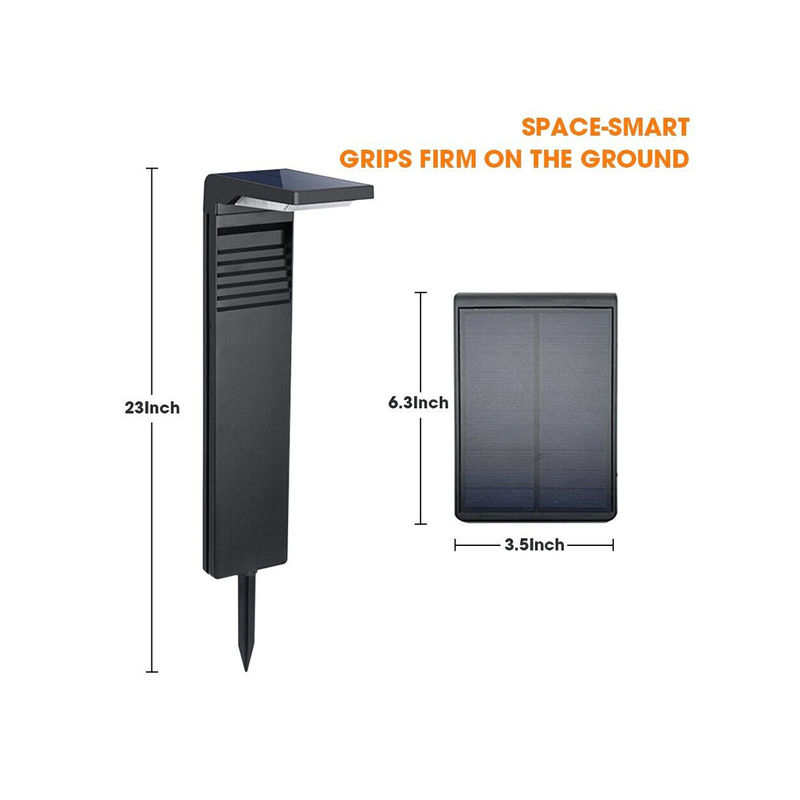 نور منظره ضد آب دکوراسیون منزل حیاط چراغ های باغ در فضای باز ضد آب در فضای باز LED انرژی خورشیدی باغ CPD2801