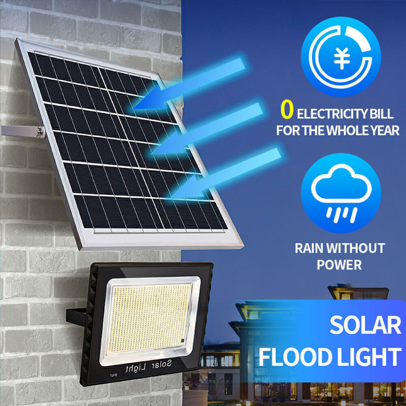 3000lm ضد آب خورشیدی سیل چراغ های باغی سنسور حرکت ABS LED پروژکتور فضای باز