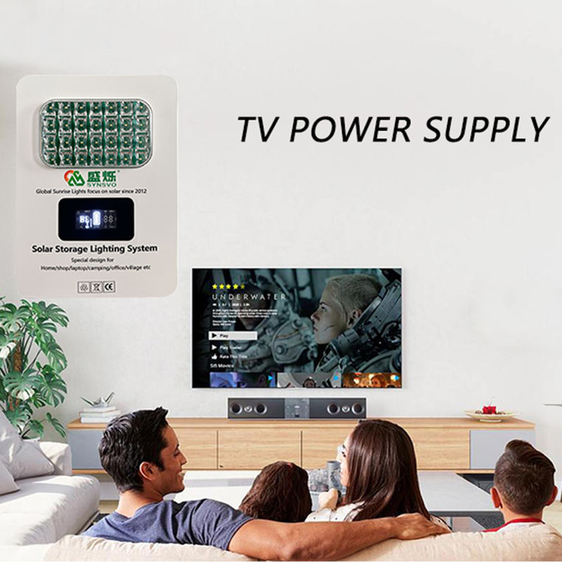 IP65 40W/60W 16V سیستم انرژی پنل خورشیدی با خاموش کردن در شبکه اینورتر خورشیدی با باتری لیتیوم