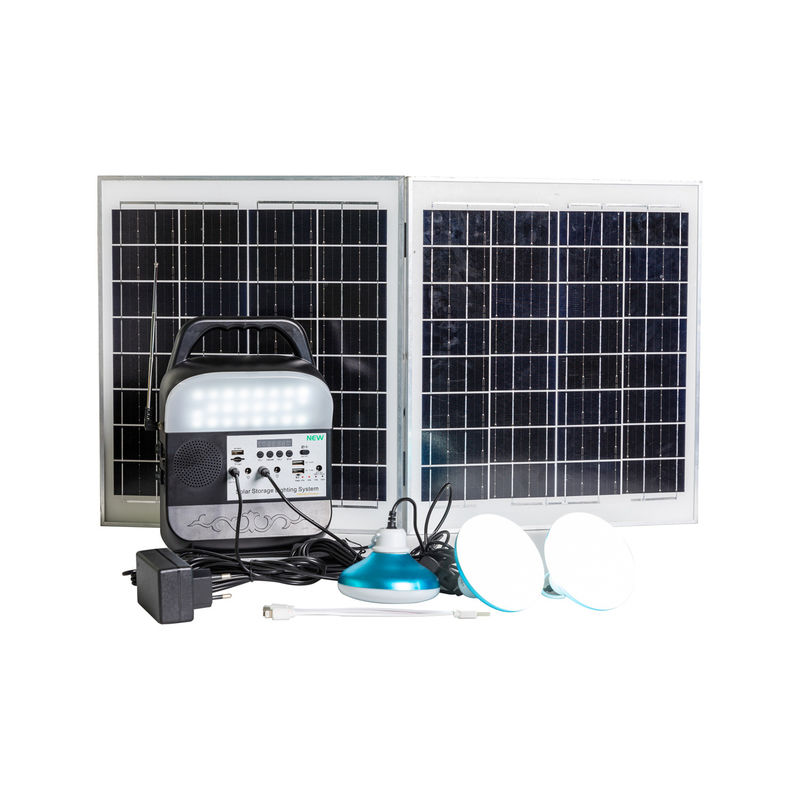 45W 16V سیستم نور خورشیدی خانه تلویزیون و فن برای قدرت قابل اعتماد خارج از شبکه مینی قابل حمل 12v DC
