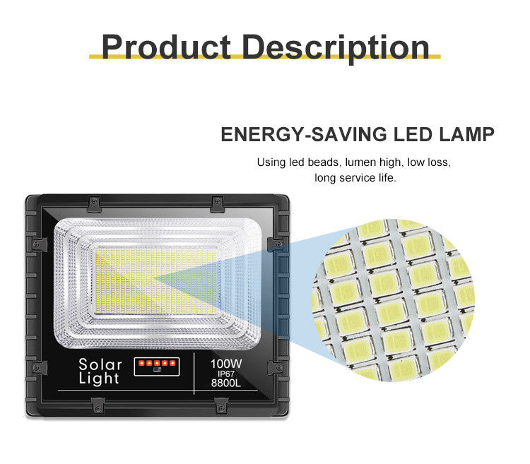 بازتابنده LED ضد آب در فضای باز 300W 500W 1000W SMD LED Flood Light