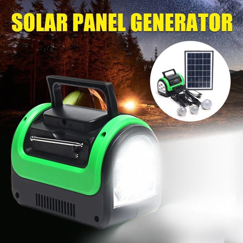 لامپ انرژی خورشیدی قابل حمل FCC EMC 5W 6V 12PCS SMD LED کیت نور خورشیدی قایق اتومبیل