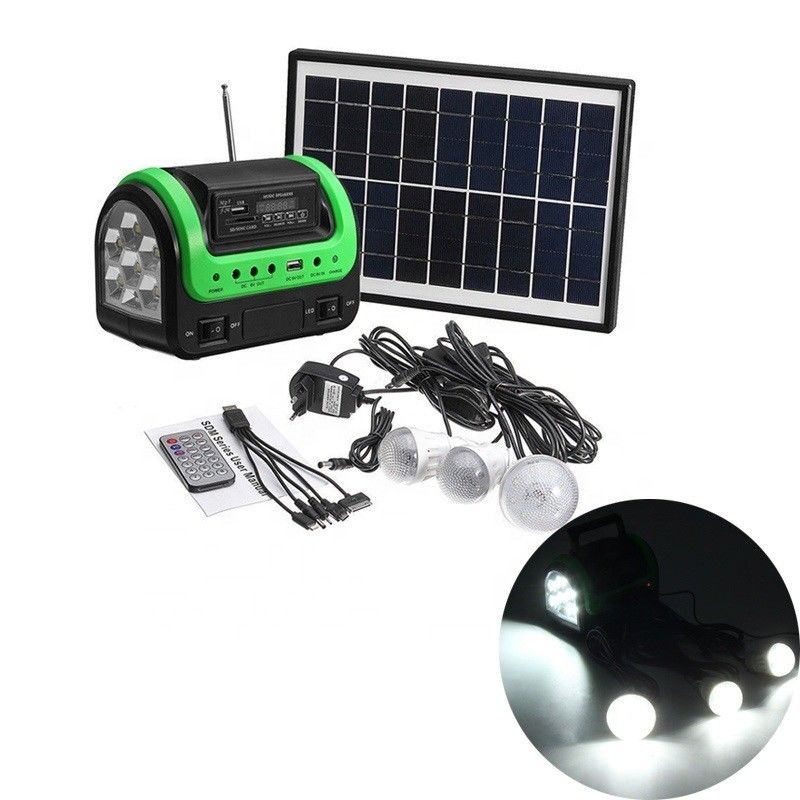 لامپ انرژی خورشیدی قابل حمل FCC EMC 5W 6V 12PCS SMD LED کیت نور خورشیدی قایق اتومبیل