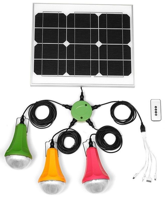 کیت چراغ LED پانل خورشیدی 6 واتی 6 ولتی Global Sunrise 11 ساعت تا 30 ساعت کار