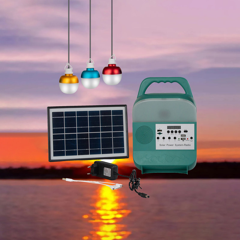 لامپ شارژ اضطراری خورشیدی LED روشنایی قرمز LED چراغ خورشیدی با شارژر USB