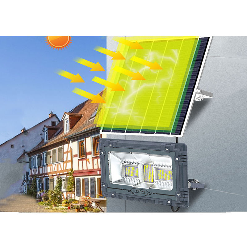 چراغ نور افکن LED Synsvo Solar Power با نور بیلبورد خورشیدی با سنسور 500 وات