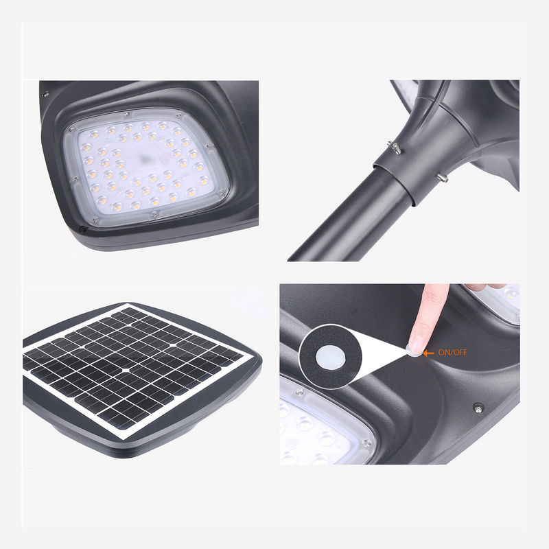 IP65 ضد آب شبدر LED چراغ خیابانی خورشیدی سنسور برق چراغ باغی 3500K DC 6V