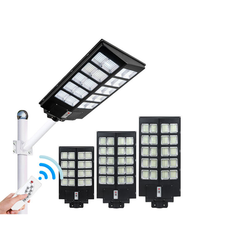سنسور حرکت Streetlight ABS ضد آب IP65 100w 300w یکپارچه چراغ خیابانی خورشیدی در فضای باز